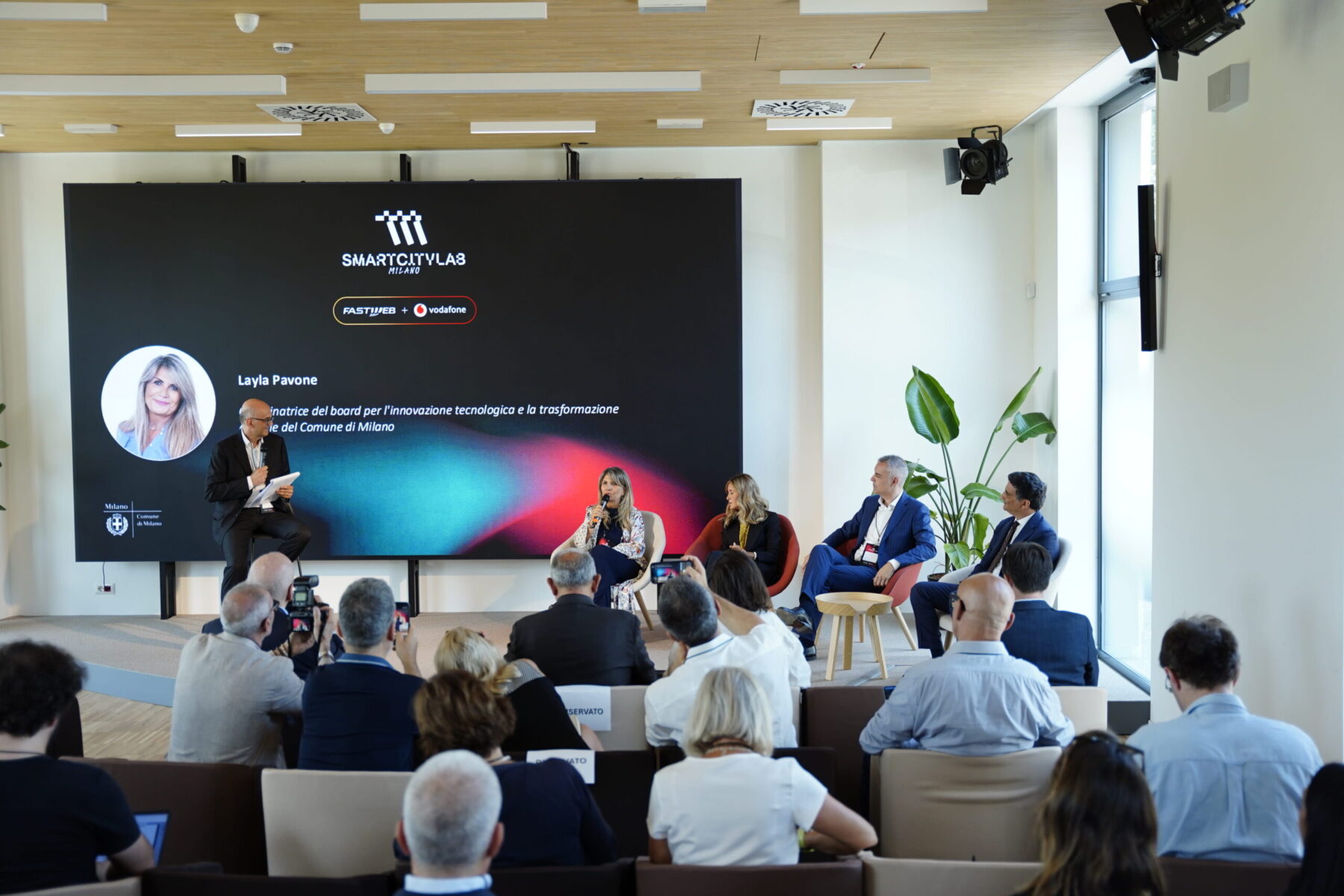Inaugurazione dell'Innovation Hub di Fastweb e Vodafone a Milano