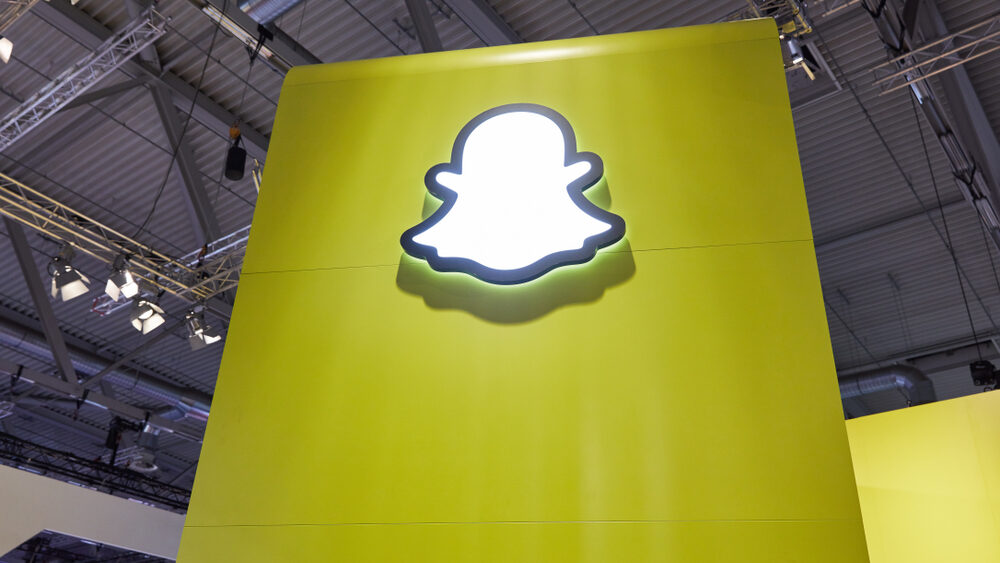 Screenshot della funzione Now Playing di Snapchat