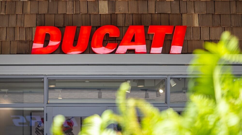 Logo Ducati su moto