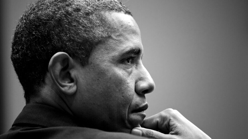 Barack Obama durante un evento sui temi dell'intelligenza artificiale.