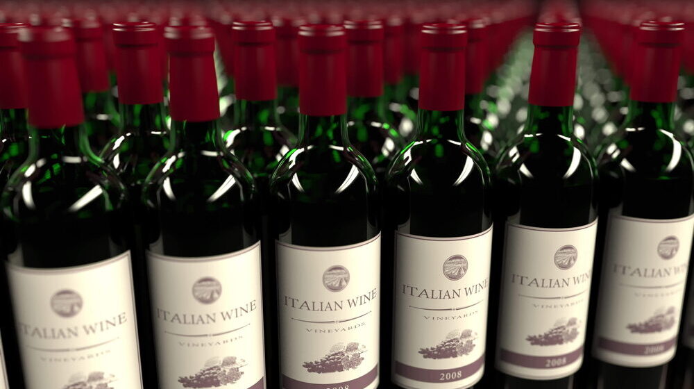 Vino italiano in esportazione
